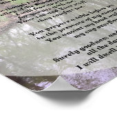 Psaumes 23 Le Seigneur est mon Pasteur Poster (Coin)