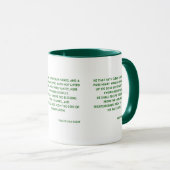 Psaumes 24:4-5 KJV Bible Verse Mug Deux Tons (Devant droit)