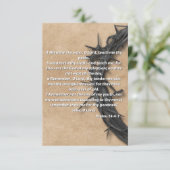 Psaumes 24:4-7 KJV Prière Carte de voeux plat (Debout devant)