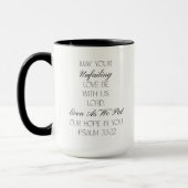 Psaumes 33:32 Verset biblique de l'espérance Mug (Gauche)