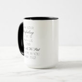 Psaumes 33:32 Verset biblique de l'espérance Mug (Devant gauche)