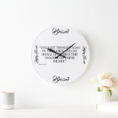 Psaumes 37:4 Horloge d'art mural (Maison)