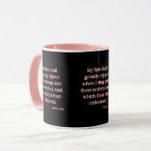 Psaumes 71:23 KJV Bible Verse Mug à deux tons (Devant gauche)
