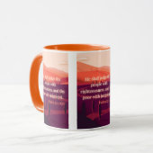 Psaumes 72:2 KJV Bible Verse Pic Mug Deux Tons (Devant gauche)