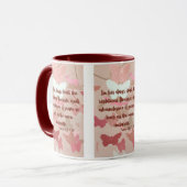 Psaumes 72:7 KJV Bible Verse Pic Mug Deux Tons (Devant gauche)