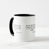 Psaumes 82:3 KJV Bible Verse Mug à deux tons (Devant gauche)