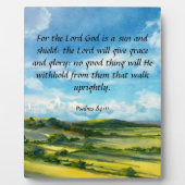 Psaumes 84:11 Plaque (Devant)