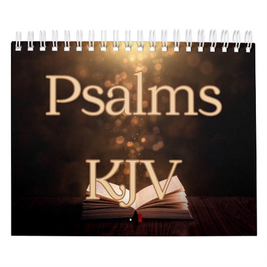 Psaumes Bible Versets Collection Wall Calendrier (Protection)