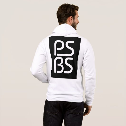 PSBS - Mannen Bella+Canvas Full-Zip Hoodie (Achterkant volledig)