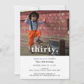  Pset 30th Birthday Foto Uitnodiging (Voorkant)