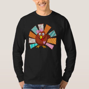 Pset Baby Turkey Girl Thanksgivng Toddlers Kind T-shirt