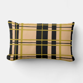 Pset Black Gold Roos Striped Kussen