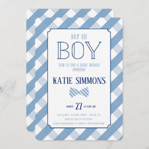Pset Bow Stropdas Southern Baby Shower Kaart