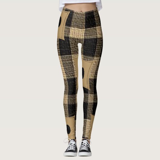 Pset Brown & Black Leggings (Voorkant)