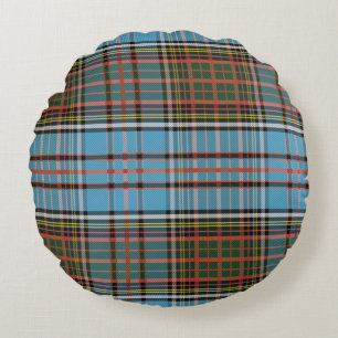 Pset Clan Anderson Rustic Check Tartan Rond Kussen