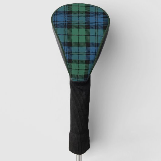 Pset Clan Campbell Rustic Green Tartan Golfheadcover (Voorkant)