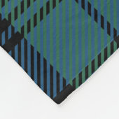 Pset Clan Campbell Tartan Green Blue Black Check Fleece Deken (Hoek)
