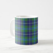 Pset Clan Douglas Tartan Blue Green Check Koffiemok (Voorkant links)