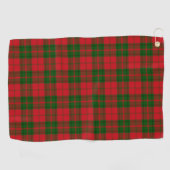 Pset Clan Drummond Red Green Check Tartan Golfhanddoek (Horizontaal)