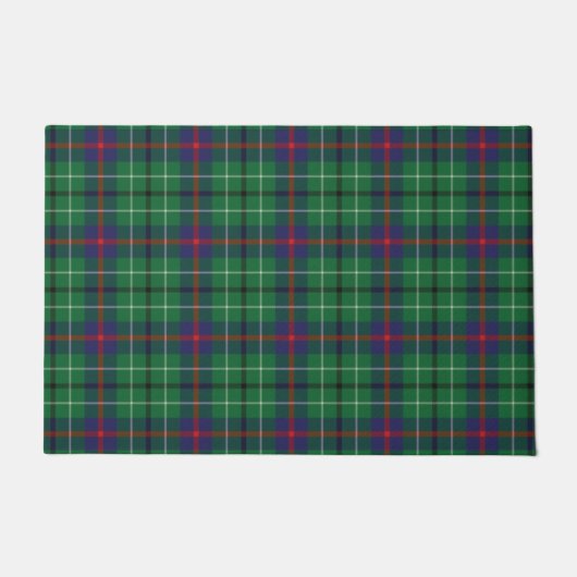 Pset Clan Duncan Green Check Tartan Deurmat (Voorkant)