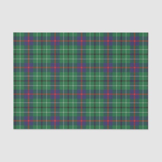 Pset Clan Duncan Green Check Tartan Tissuepapier (Voorkant)