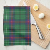 Pset Clan Duncan Tartan Pattern Green Black Theedoek (Quarter Fold)