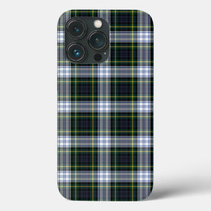 Pset Clan Gordon Tartan Green White Paars Check iPhone 13 Pro Hoesje