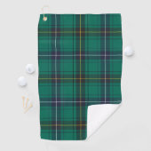 Pset Clan Henderson Green Check Tartan Golfhanddoek (Insitu)