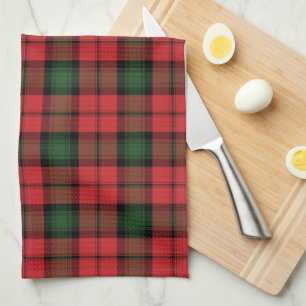 Pset Clan Kerr Red Green Black Check Tartan Theedoek