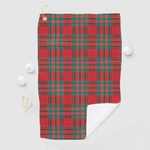 Pset Clan MacBean Red Green Check Tartan Golfhanddoek