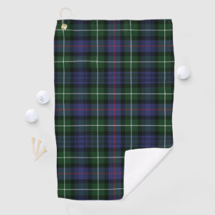 Pset Clan MacKenzie Green Paars Check Tartan Golfhanddoek