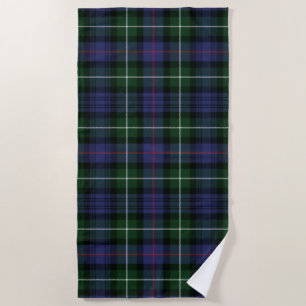 Pset Clan MacKenzie Green Paars Check Tartan Strandlaken