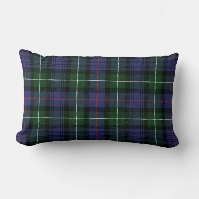 Pset Clan MacKenzie Paars Green Check Tartan Kussen (Voorkant)