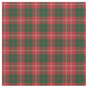 Pset Clan Mackinnon Tartan Green Red Check Stof