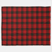 Pset Clan MacQueen Tartan Red Black Check Pattern Fleece Deken (Voorkant (Horizontaal))