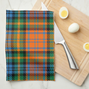 Pset Clan Murray Oranje Blue Green Check Tartan Theedoek