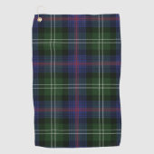 Pset Clan Sutherland Paars Black Check Tartan Golfhanddoek (Voorkant)