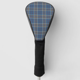 Pset Clan Thompson Gray Blue Check Tartan Golfheadcover