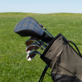 Pset Clan Thompson Gray Blue Check Tartan Golfheadcover (Insitu)