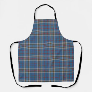 Pset Clan Thompson Gray Blue Check Tartan Schort
