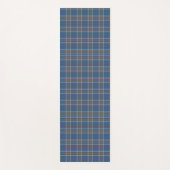 Pset Clan Thompson Gray Blue Check Tartan Yogamat (Voorkant)