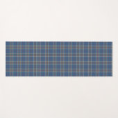 Pset Clan Thompson Gray Blue Check Tartan Yogamat (Voorkant (horizontaal))