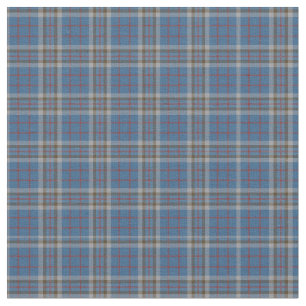Pset Clan Thompson Tartan Grey Blue Check Stof