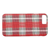 Pset Cozy Red en White Winter Abstract Case-Mate iPhone Case (Achterkant (Horizontaal))