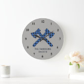 Pset Cross-Axes Blue Pset Grote Klok (Huis)