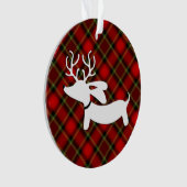 Pset Dachshund-kerstboomversiering Ornament (voorkant)