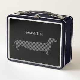 Pset Dachshund op Black