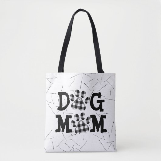 Pset DOG MOM Pawprints (afdrukken) en Haar Draagtas (Voorkant)