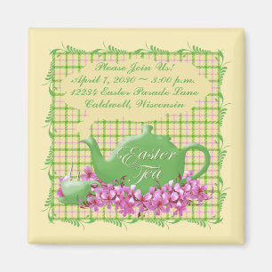Pset Easter Tea Save the Date Magneet