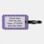 Pset en Polka Dot Owl V2 Bagagelabel (Achterkant horizontaal)